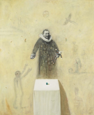 Vir Potens, olje na platno / oil on canvas, 2002, 90x75 cm