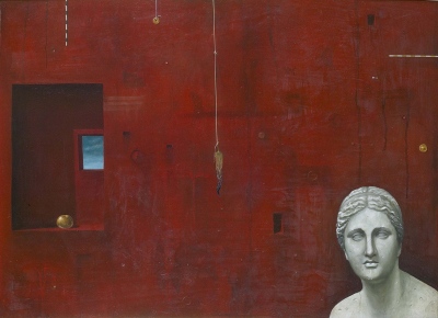 Sodba / Judgement, olje, les / oil on wood, 1989, 50x70 cm